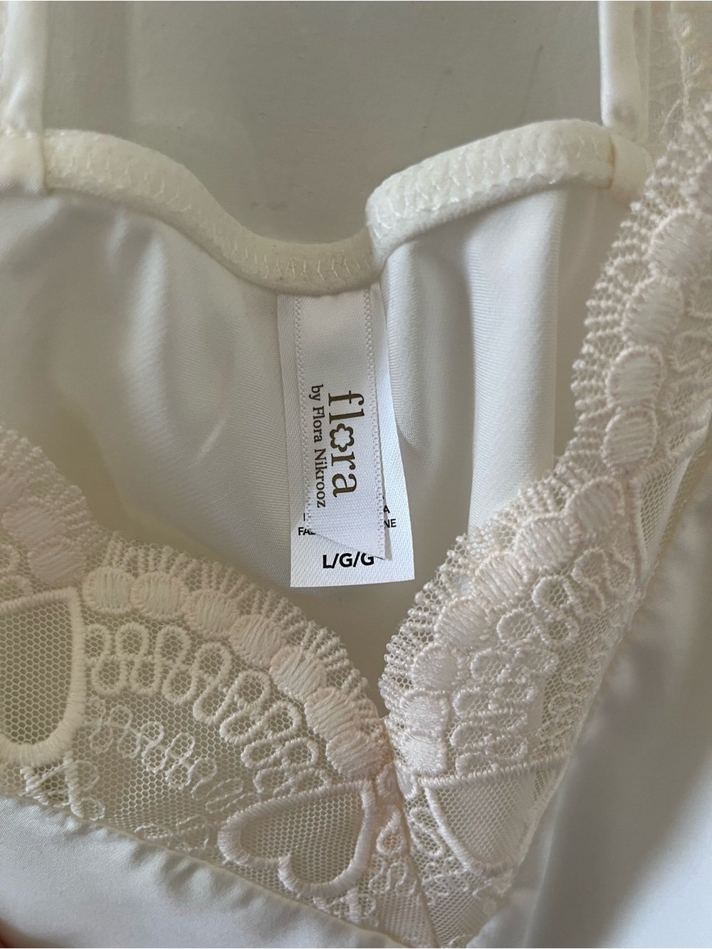 Flora Nikrooz Kit Matte Satin Cami Set- Ivory Bridal Pajamas- Wedding Honeymoon - Picture 4 of 8